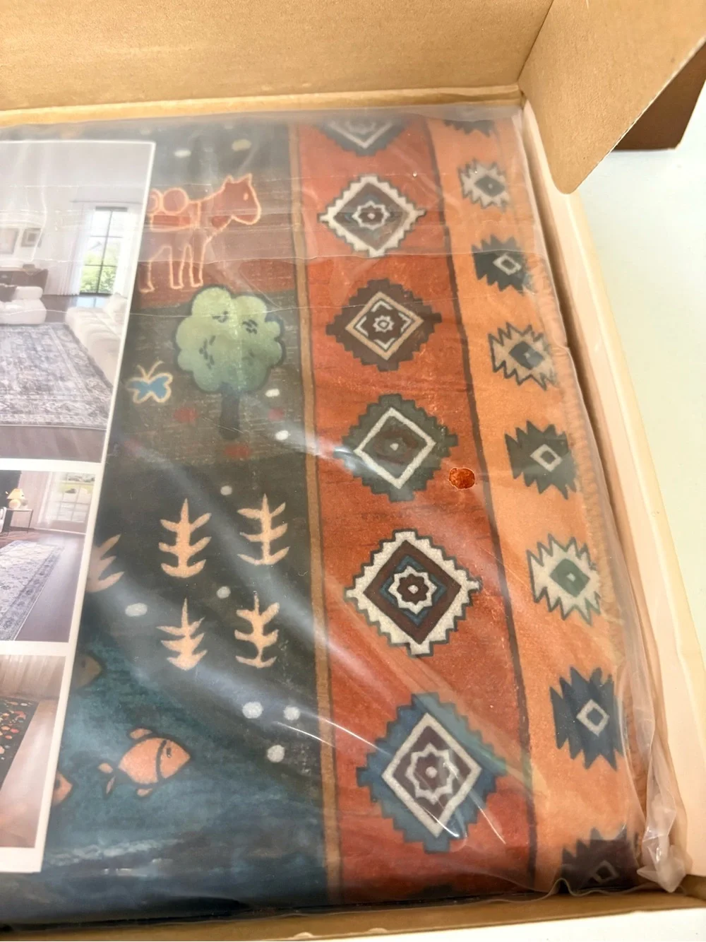 Area Rug 2’x3’ - Washable Decorative Accent Rug Soft Cute Print Multicolor